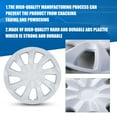thumbnail image 6 of (4 pack) Hubcap Wheel Cover Replacement 17" Hub Caps Universal Wheel Rim Cover ABS Material Exterior Accessories Snap On Car Truck SUV -17-Inch, WHITE LACQUER, 6 of 8
