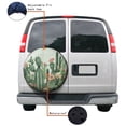 thumbnail image 4 of KAKALAD Cactus Floral Succulent Plants Nature 02 Spare Tire Cover Universal Vehicle Accessories Buckle Car Tools 14”in, 4 of 6