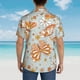 thumbnail image 4 of Fotbe Retro Floral Butterfly Camisa Hawaiana para Hombre Unisex – Camisa Casual de Verano con Botones de Manga Corta de Algodón y Lino,Medium, 4 of 7