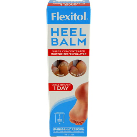 Flexitol Heel Balm Rich Moisturizing & Exfoliating Foot Cream, 2 oz. (Best Heel Balm For Cracked Heels)