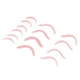 thumbnail image 3 of 7 pares de rizadores de pestañas de silicona para permanente, almohadillas reutilizables de diferentes tamaños para salones de belleza, color rosa, 3 of 14