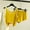 Yellow, variant on Sexy Pajama Set for Women Summer Solid Color Breathable Pajamas Set Casual Crew Neck Sleeveless Sleepwear with Shorts Womens Summer Pajamas