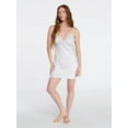 thumbnail image 3 of Joyspun Women’s Bridal Lace Trim Satin Chemise, Sizes XS-3X, 3 of 6