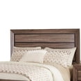 thumbnail image 2 of Transitional Style Eastern King Bed with Plank Headboard Taupe Brown - Saltoro Sherpi, 2 of 5