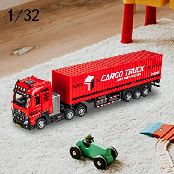 1:32 Modelo de camión de aleación Modelo de transporte coleccionable Toy Vehículo de juego para niños Niñas 3 4 Fiesta de niños de 5 años para niños