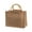 28x15x36cm, variant on Portable Burlap Jute Shopping Bag Handbag Bamboo Loop Handles Reusable Tote