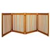 32" Highlander - 4 Panel Free Standing Wood Pet Gate - Artisan Bronze