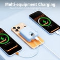 thumbnail image 3 of Baokaler Portable Charger, Smallest 22.5W 10000mAh USB C in & Out Power Bank Fast Charging, Phone Battery Pack Compatible with iPhone 17 16 15 14 Pro Samsung S24 Google iPad etc(Blue-2PK), 3 of 11
