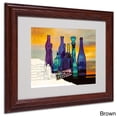 thumbnail image 2 of Trademark Fine Art "Blue Sunset by Numbers" by Roderick Stevens, Wood Frame, 2 of 5