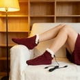 thumbnail image 6 of VMWMSSR Non- Heated Socks With Usb Detachable Heater For Men Women, Constant Temperature Thick Warm Electric Heated Socks For Winter Outdoor Activities(No Battery) Red-12x28cm, 6 of 6