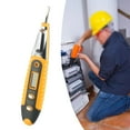 thumbnail image 4 of Stylo de Test à Induction Sans Contact avec Éclairage Auxiliaire pour Detect 12-250V AC DC pour Détection de Point de Rupture Pièces Outil Noir Jaune, 4 of 9