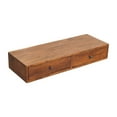 thumbnail image 4 of Lesuto Lunar 2 Drawer Chestnut Wall Mounted Console - Contemporary Style, Wood, 1 Drawers, 4 of 10