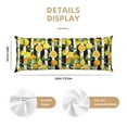 thumbnail image 3 of Gaeub Orange and Lemon Printed Long Body Pillowcase Envelope Closure 1 Pack Wrinkle for Night Sweats - 20x54 in, 3 of 8