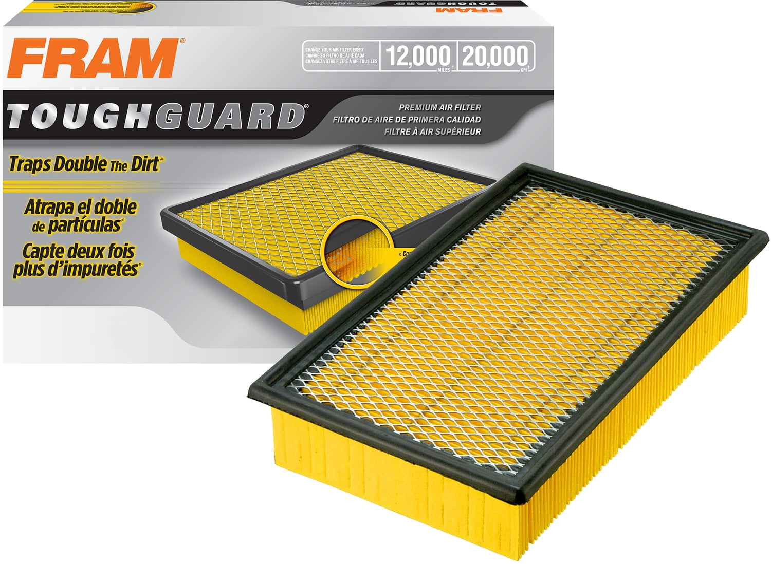FRAM Tough Guard Engine Air Filter, TGA9332 for Select Ford, Lincoln
