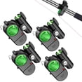thumbnail image 1 of Paquete de 4 alarmas de picadura de pesca, indicador electrónico sensible de alarmas de pesca, campana de alerta de picadura de sonido con luces LED, campanas de pesca, 1 of 5