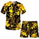 thumbnail image 4 of Camiseta de manga corta con cuello redondo y estampado digital 3D de cuerpo completo de estilo vintage de cadena Camiseta de manga corta de moda para hombre, 4 of 5