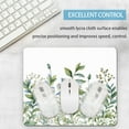thumbnail image 4 of Plant Mouse Pad Green White Mousepad Square Cute Watercolor Botanical Leaf Floral Desk Accessories Mat Aesthetic Washable Personalized Custom Computer Wireless Office Home Laptop Travel Gaming Rubber, 4 of 5