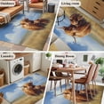 thumbnail image 5 of Highland Cow Washable Area Rug 3x5 Rustic Art Calf in A Lush Farmhouse Grassland Low-Profile Small Area Rugs with Non Slip Backing Indoor Floor Carpet for Entrance Living Room Bedroom Home Office, 5 of 9