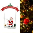 thumbnail image 6 of TISHITA Christmas Hanging Santa Claus Sign DIY Front Door Ornament for Porch Outside, 6 of 8