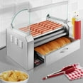 thumbnail image 7 of Olde Midway Electric Hot Dog Roller Machine w/ Cover, 7 Rollers, Bun Warming Drawer, 7 of 7
