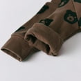 thumbnail image 5 of Toddler Baby Boy Clothes Bear Style Long Sleeve Cotton Tops and Long Pants Set Fall Sweatsuits Outfits Brown 0-3 Months, 5 of 6