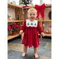 thumbnail image 6 of Loicainy Toddler Baby Girl Christmas Dress 12 18 24 Months 2T 3T 4T Embroidery Crew Neck Long Sleeve Dresses, 6 of 9