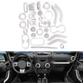 thumbnail image 4 of 28pcs Tibretones Interiores Kit Decoración Del Volante Manija De La Puerta De La Puerta Copa De Aire Acondicionado Ventilador De Ventilación Tapado De La Cubierta Para Jk Jku 2 4, 4 of 7