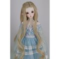 thumbnail image 2 of Peluca de parte Central Rizada Larga oro claro Sunnimix para muñeca 1/3 BJD Doll Wig, 2 of 8