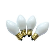 Santas Forest 19151 Christmas Incandescent Replacement Bulb, Ceramic, White, Each