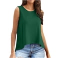 thumbnail image 1 of Dagugfen Tank Tops for Women Loose Fitting Basic Loose Summer Sleeveless Open Back Shirts Solid Color, 1 of 9