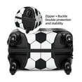 thumbnail image 2 of Susaid Soccer Ball Print Elastic Washable Suitcase Cover with Hidden Zipper, Fits 18-32 Inch Luggage for Protection During Travel-Large, 2 of 7