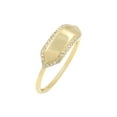 thumbnail image 5 of 14K Yellow Gold Diamond Name Plate Ring Size 7 0.11cttw, 5 of 9