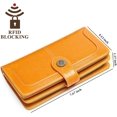 thumbnail image 3 of LAICAIW Women's Wallet Genuine Leather RFID Blocking Large Capacity Trifold Ladies Wallet, 3 of 6