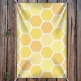 thumbnail image 3 of Yellow Honeycomb Pattern Home Business Office Sign, 3 of 3