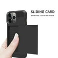 thumbnail image 5 of SOATUTO For iPhone 14 iPhone 14 Pro Max iPhone 14 Plus iPhone 14 Pro 2022 Wallet Case with Card Holders Slots Dual Layer Shockproof Hard PC Soft TPU Slide Flip Protective Case - iPhone 14 / Black, 5 of 5