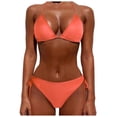thumbnail image 1 of ¡Rebajas! Conjuntos de bikini Prolriy para mujer, tallas grandes, trajes de baño de dos piezas, push up, ropa de playa, trajes de baño, tankinis, trajes de baño para mujer, naranja, talla M, 1 of 5