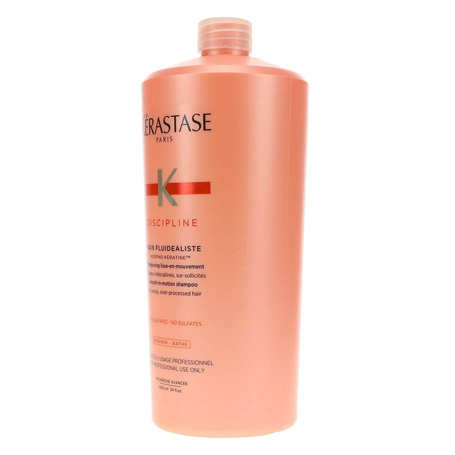 Kerastase Discipline Bain Fluidealiste No Sulfate Smooth-in-Motion Shampoo for Unruly Hair 34 oz