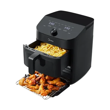 Midea 11 Quart 8-in-1 Two-Zone Air Fryer Oven with Sync Finish Cooking