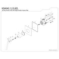 thumbnail image 3 of Kingston Brass KS4041ZL Silver Sage Single-Handle Six-Way Diverter Valve with Square Trim Kit, Polished Chrome, 3 of 4