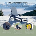 thumbnail image 5 of WestinTrends Aruba 3-Piece Outdoor Patio Chaise Lounge Chair with Wheels & Cup Holder with Patio Side Table, Navy Blue, 5 of 16