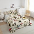thumbnail image 3 of Feelyou Rustic Mushroom Print Bedding Comforter Set, Jungle Flower Floral Twin Comforter Sets, Farmhouse Plant Botanical Reversible Bedding Set, Super Cozy Room Decor, 2-Piece, 3 of 8