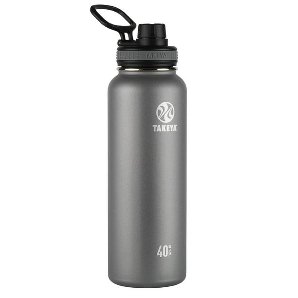 Botella de agua Takeya Originals con aislamiento al vacío, 1,2 L, grafito