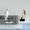 thumbnail image 2 of Escultura Musical De Resina Con Forma De Pingüino, Figura Coleccionable Creativa, Adorno Decorativo, Centro De Mesa, Regalo De Inauguración De La Casa, Estatua, 2 of 8