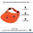 thumbnail image 4 of Epoch Hats Company  Printed Sun Visor (Women), 4 of 4