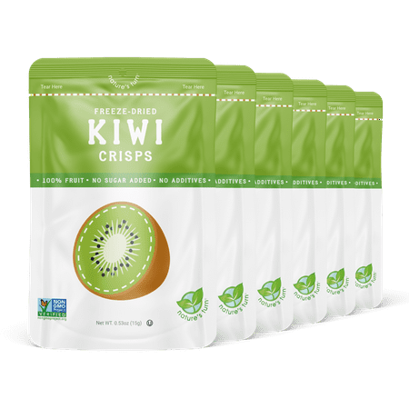 Nature's Turn Freeze-Dried Kiwi Crisps - Perfect For School Lunches or an On-The-Go Snack - No Sugar Added, Non GMO, Gluten Free, Nothing Artificial