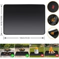 thumbnail image 4 of 50X38 Inches Under Grill Mat, 3-Layer Thickened Fire Pit Mat, 127X97CM Fireproof Mats for Under Fire Pit, Grill Mat for Lawn Camping Deck Protect, Fireproof BBQ Mat, Grass Deck Protection Mats, 4 of 6
