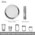 thumbnail image 2 of DISEN 4pcs 86mm Sprouting Lids for Wide Mouth Mason Jars, Stainless Steel Mesh Screens for Making Organic Sprout Seeds, 2 of 8