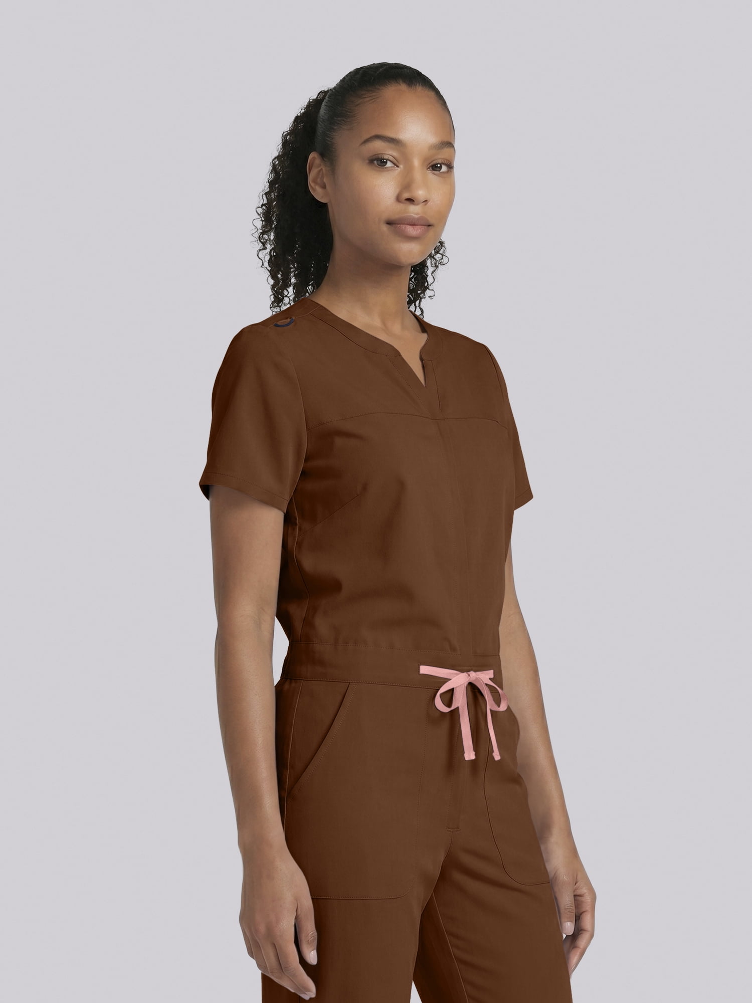 Scrubstar Ultimate Women’s Antimicrobial Drawstring Straight Leg Scrub Jumpsuit, Sizes XS–2XL
