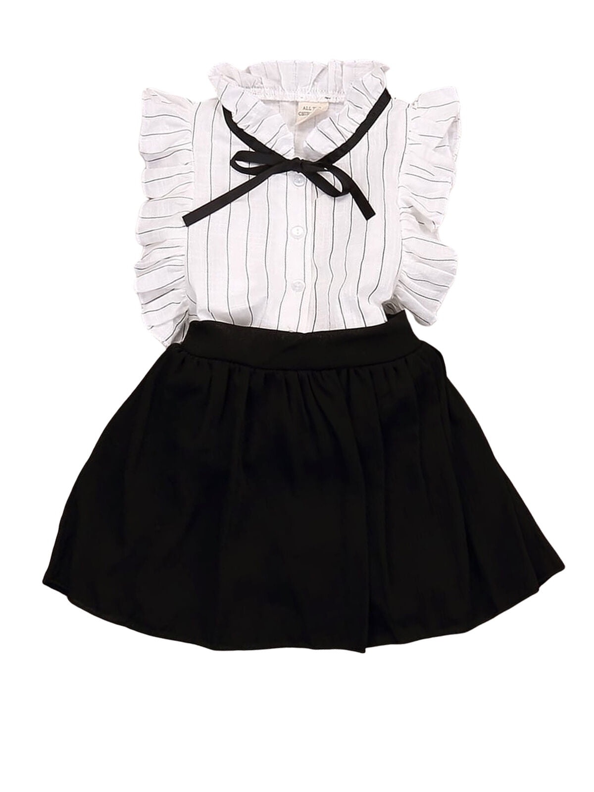 Toddler Baby Girls Clothes T-shirt Tops+Tutu Skirt Dress Outfits 2PCS Set 2-7T 