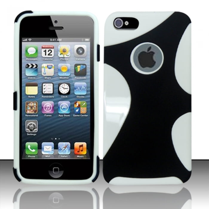 For iPhone SE 5 5G 5S (AT&T/Sprint/Verizon/Cricket) 2in1 Hybrid 2